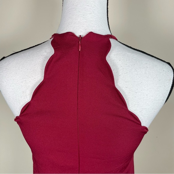 Lulus Endlessly Endearing Red Scalloped Halter Mini Dress - Picture 9 of 10